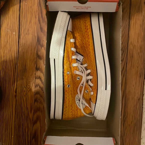 Gold/Orange 70s men Chuck Taylor converse - Picture 6 of 6